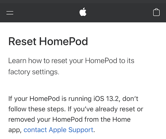 Apple HomePod Support
