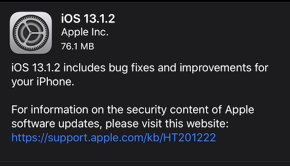 iOS13.1.2