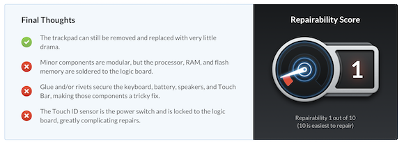 iFixit 16インチ MacBook Pro 分解