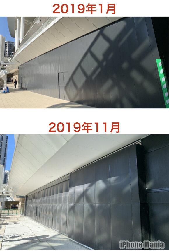 ラゾーナ川崎プラザ 2019年1月と11月 比較