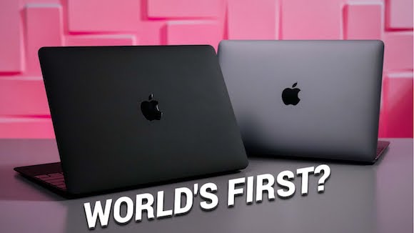 Matt black macbook
