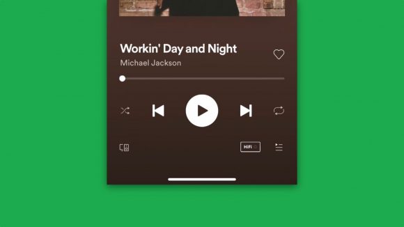 Spotify HiFiのメニューが表示された画像