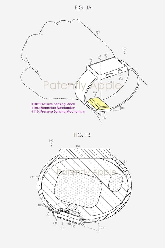 Apple Watch blood pressure patent 202208