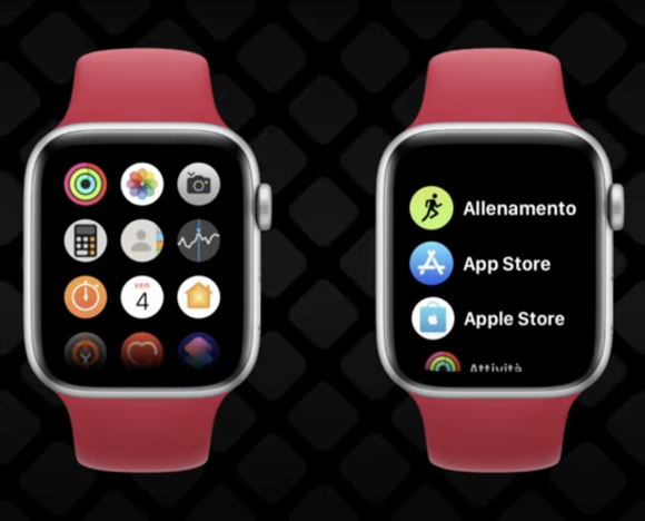 watchOS concept new grid