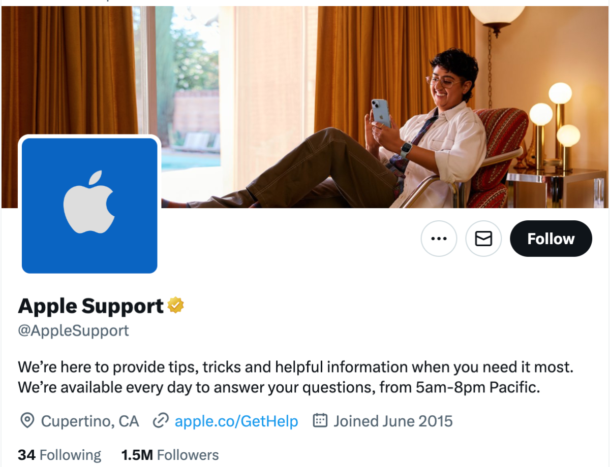 Apple support