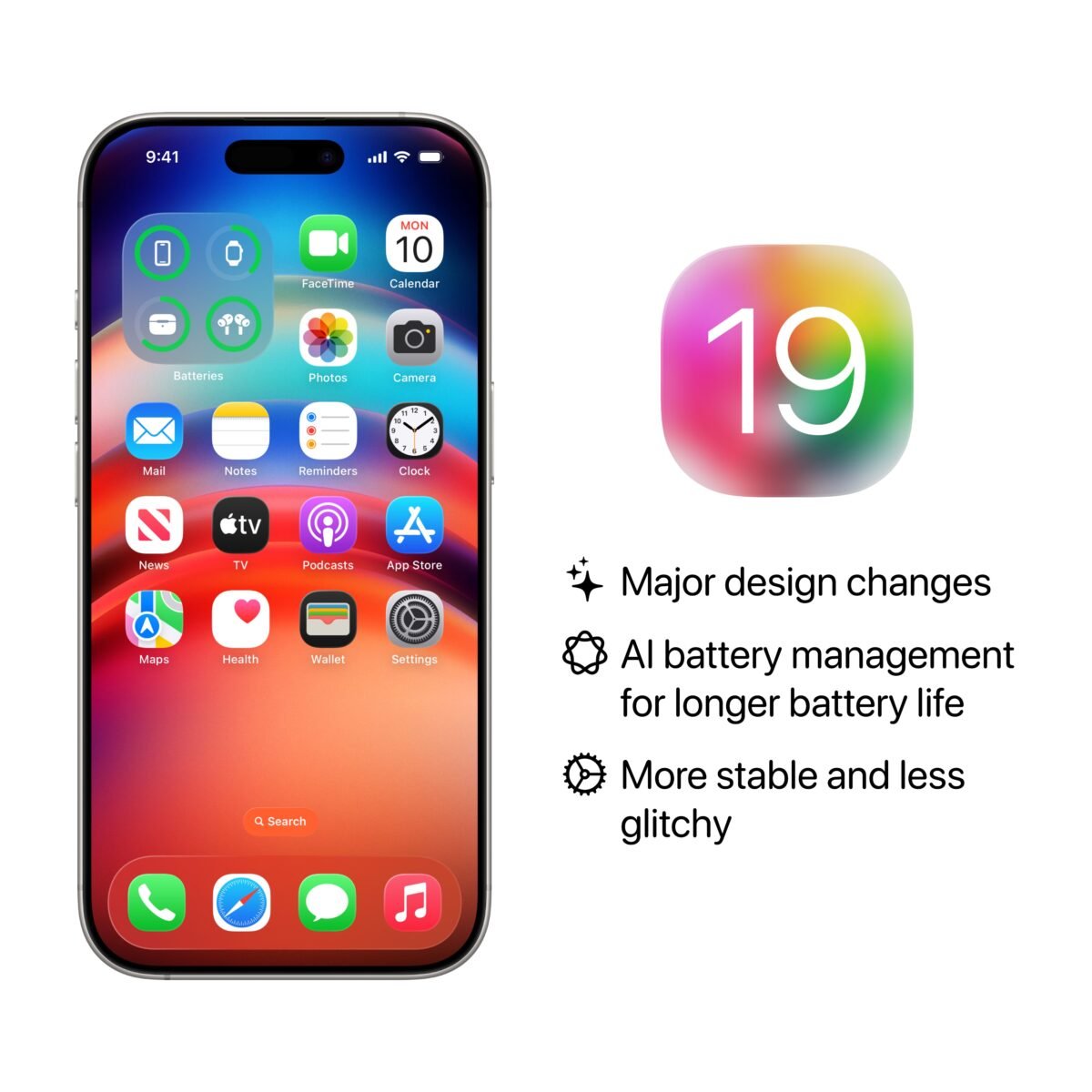iOS19のバッテリー駆動時間がApple Intelligenceでの最適化に対応