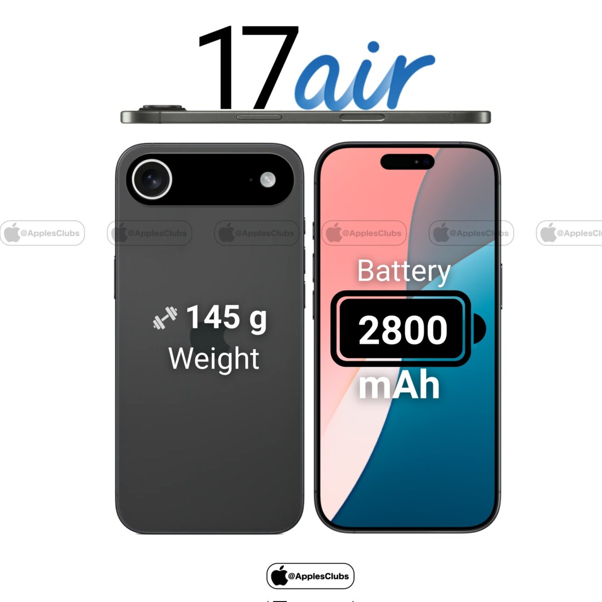 iPhone17 Air battery AC