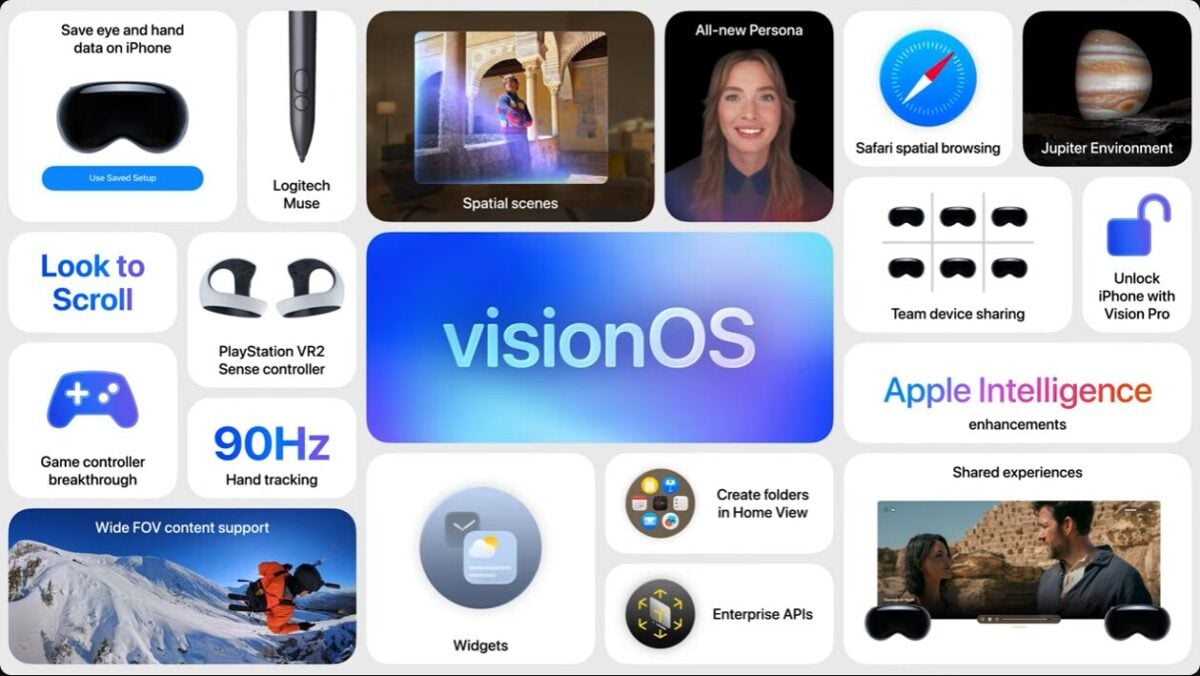 visionOS26発表！2D写真が立体化、PS VR2コントローラにも対応