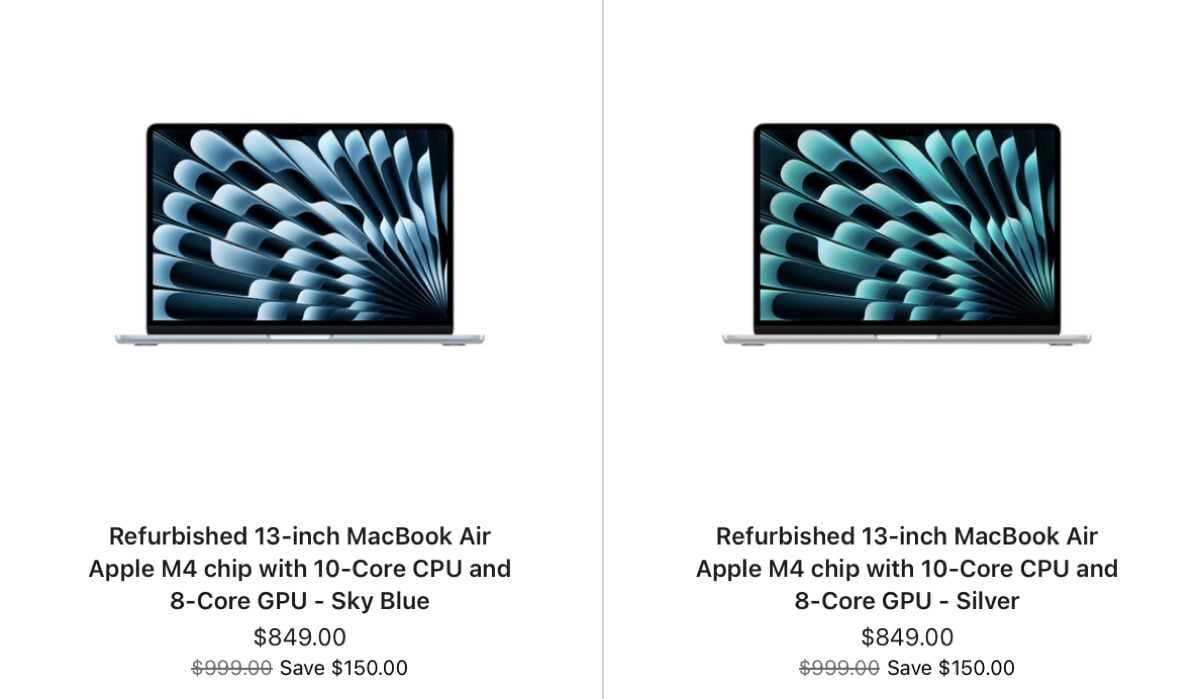 M4搭載MacBook Airの整備済製品の販売が海外で開始〜日本での価格を試算