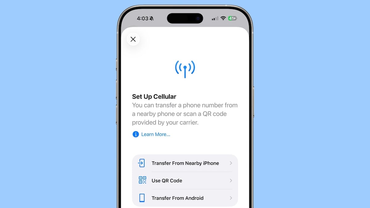 iOS26、iPhoneとAndroidでeSIMの双方向転送に対応！