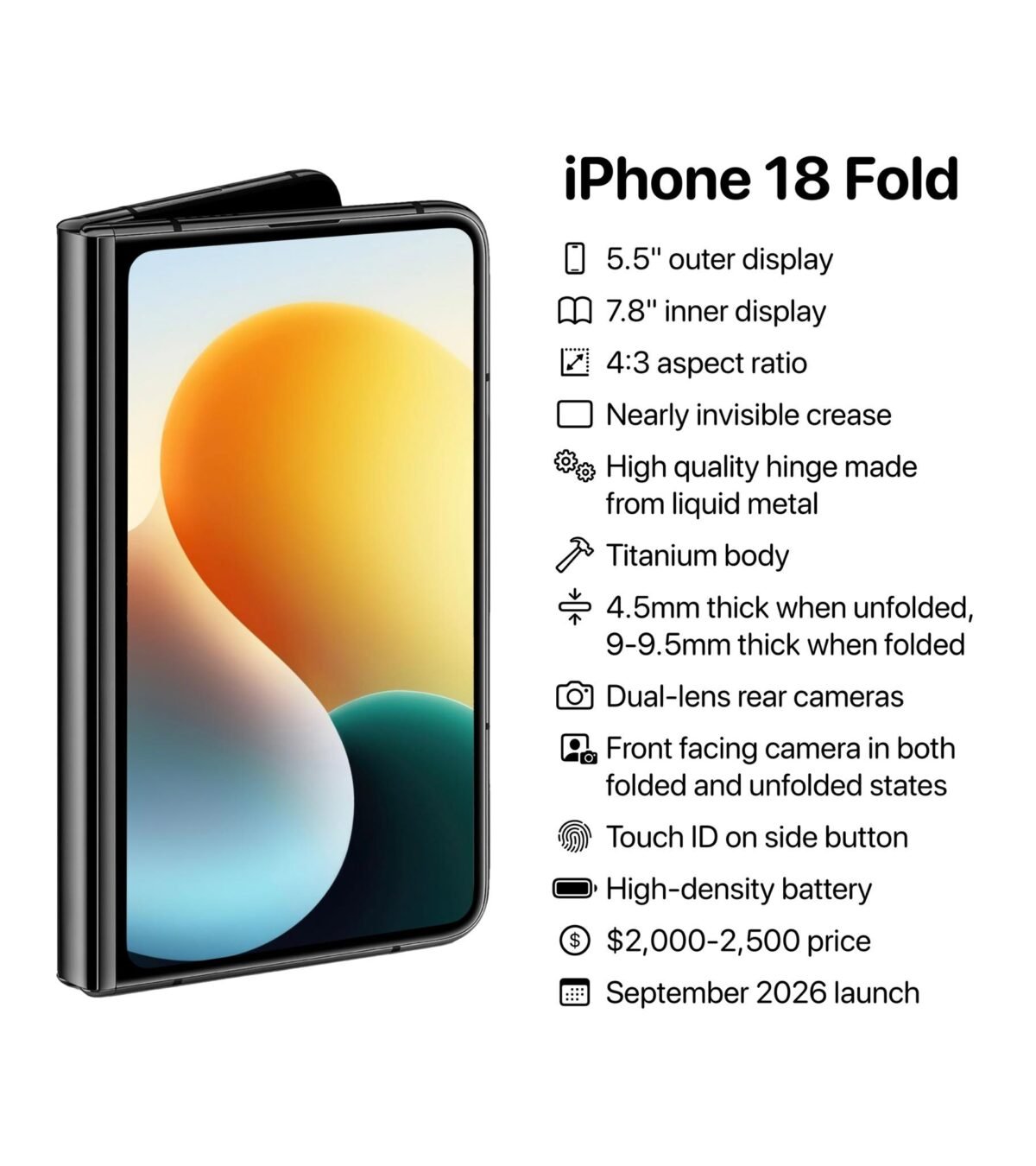 iphone18 fold AH