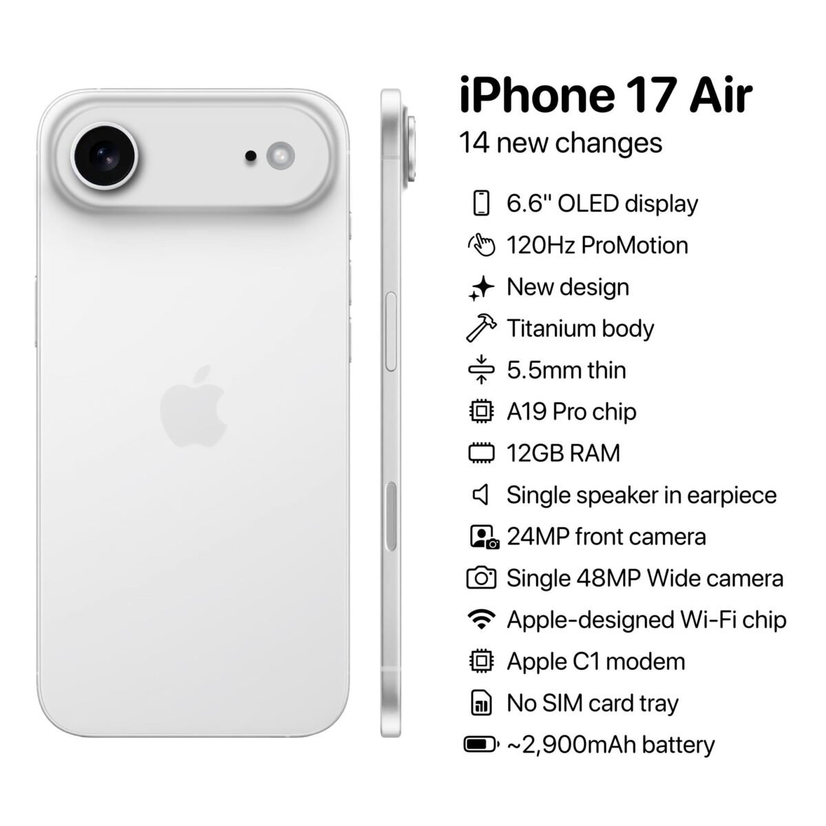 iPhone17 AirへのA19 Pro搭載に自信〜iPhone17だけA19搭載