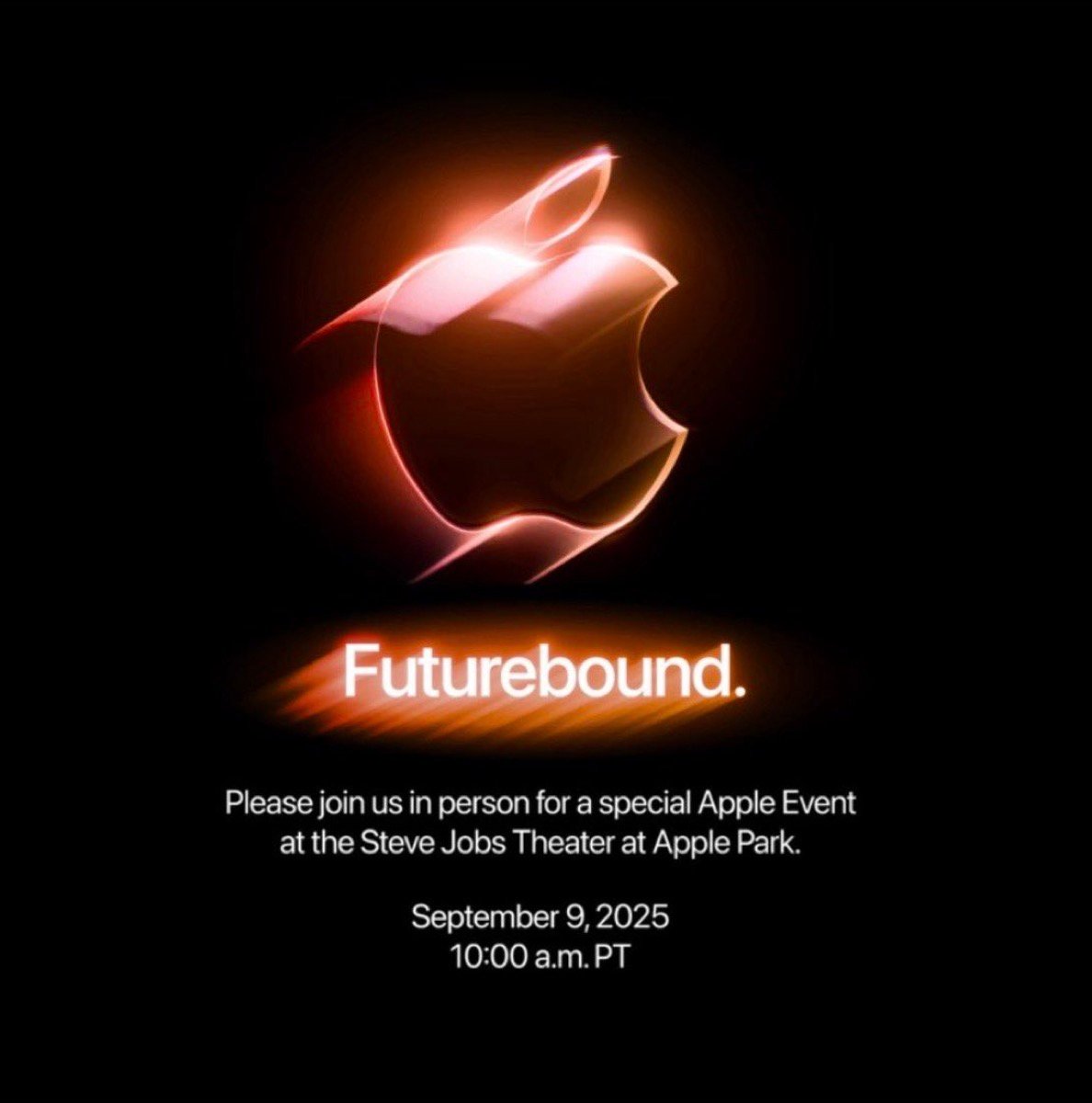 iPhone17シリーズ発表イベントの招待状？ロゴはオレンジ色、偽物との見方が有力