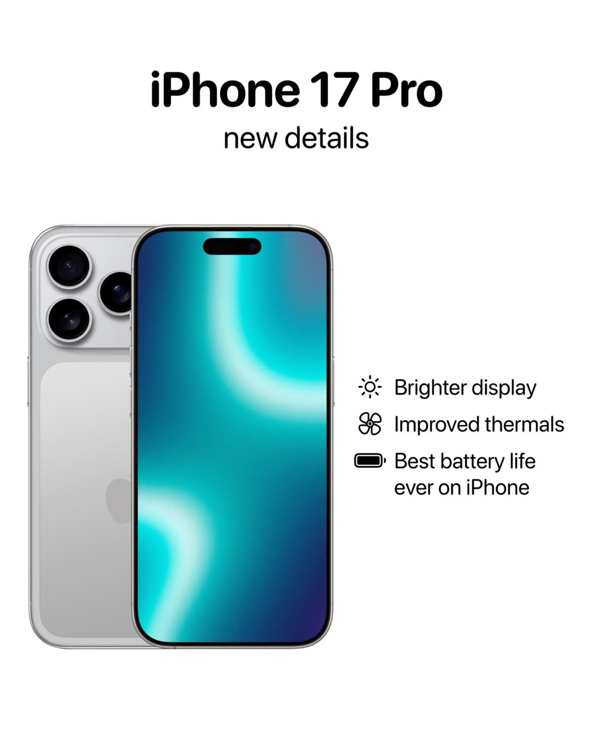 iPhone17 Proシリーズでディスプレイ輝度向上とバッテリー駆動時間延長実現の噂