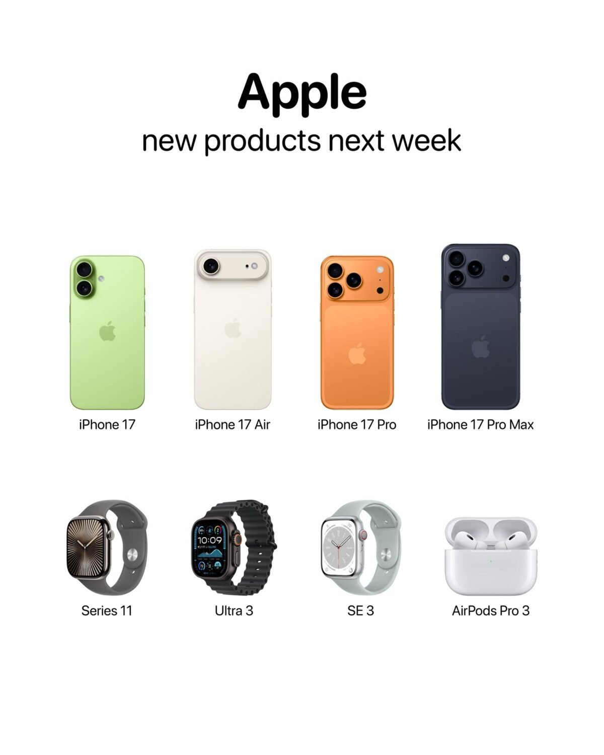iPhone17シリーズなどの新製品やiOS26のリリース予想日を9月の日付ごとに確認