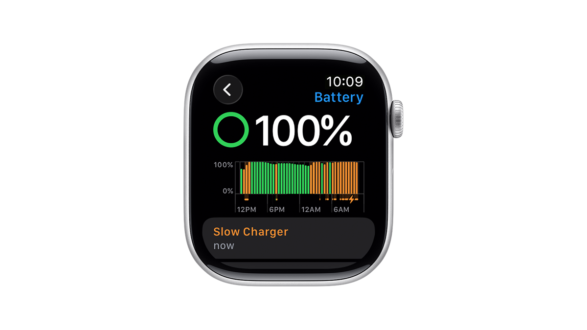 watchOS26では低速充電で警告が表示