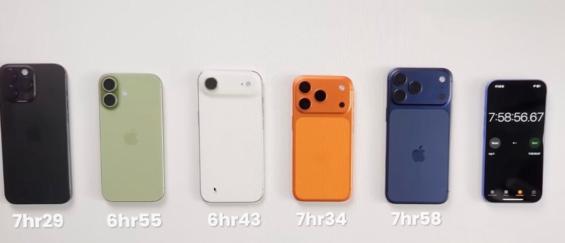 iPhone17 battery test