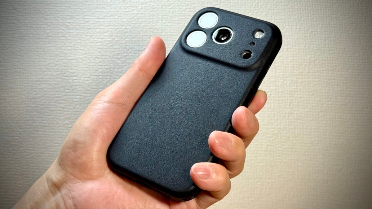 【レビュー】iPhone17 Proをしっとり保護！シリコンレザーケース