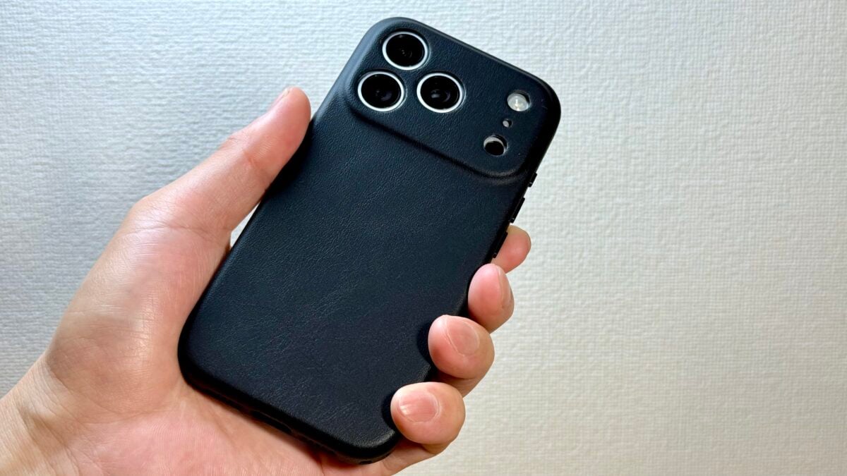 iPhone17 Pro トリニティSimplism「[NUNO] MagSafe対応 背面シリコンレザーケース」レビュー