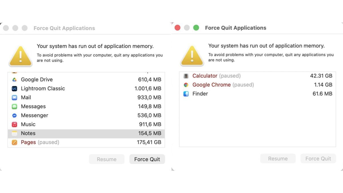 M1搭載MacBook Air+macOS Tahoe 26.0.1でメモリ消費急増