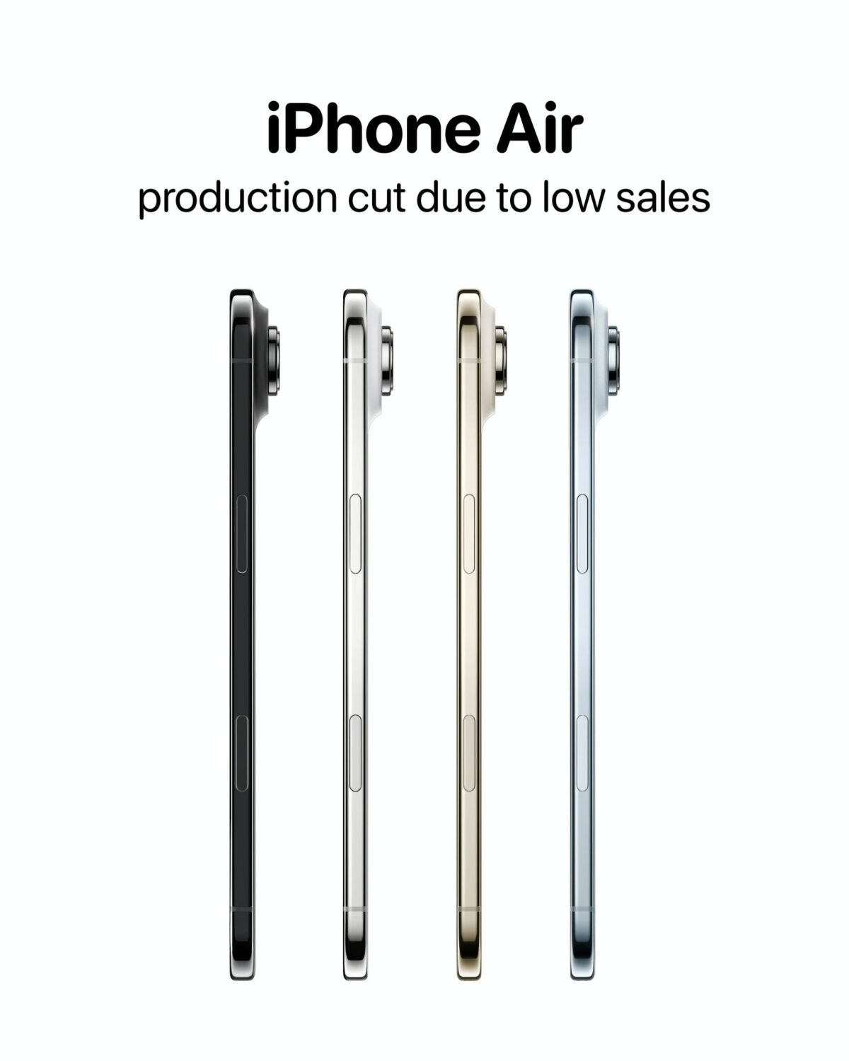 iPhone17の品薄続く、iPhone Airは販売不振で一時製造停止の噂も