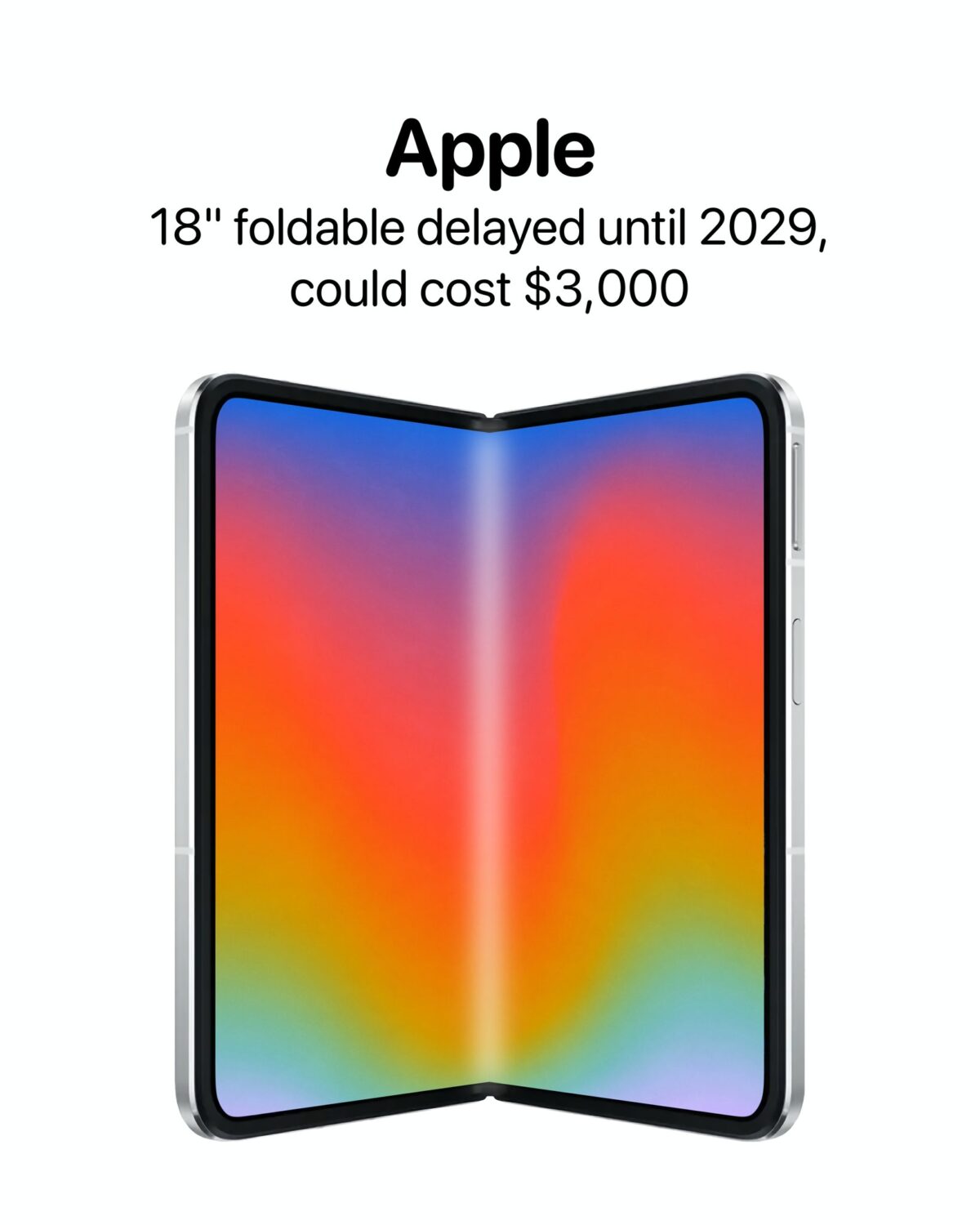 iPad Foldの予想販売価格は45万円以上〜開発遅れで発売は2029年以降に延期