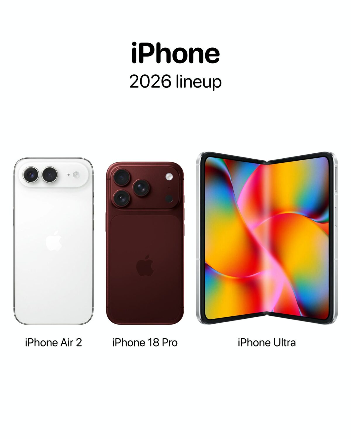 iPhone18 Proの新色は「ワインレッド」が有力と投稿〜シルバーは継続か