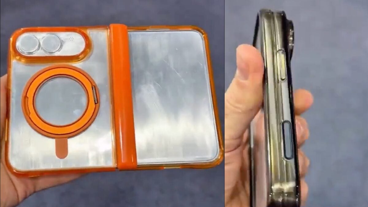 折りたたみiPhoneのケース動画がリーク！？ブックスタイルのデザインやボタン類を確認