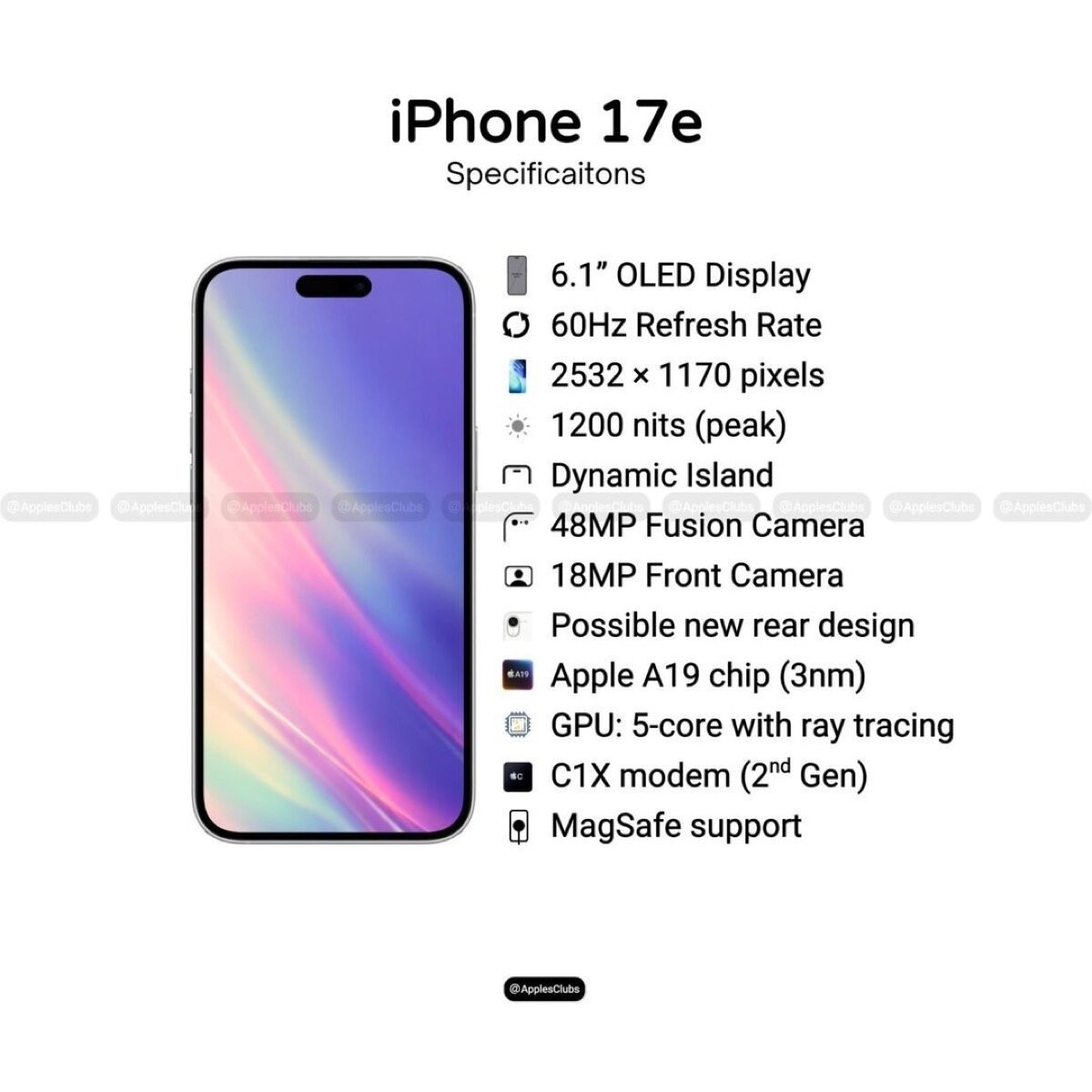 iPhone17eでDynamic Island、iPhone18eで120Hz実現？