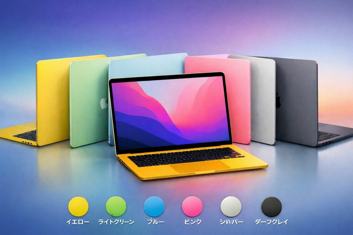 色鮮やかな新型MacBookのカラバリは2022年に検討されていた？