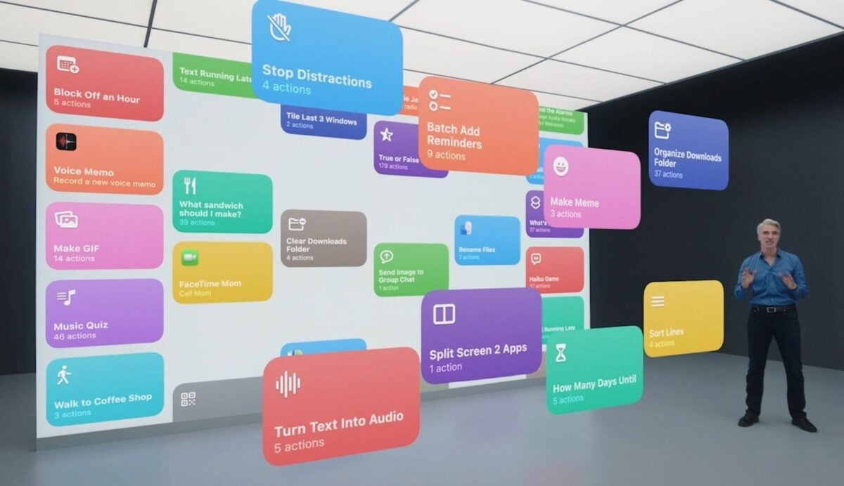 iOS27ではAIを活用してショートカットのカスタムアクションを自動生成できる可能性