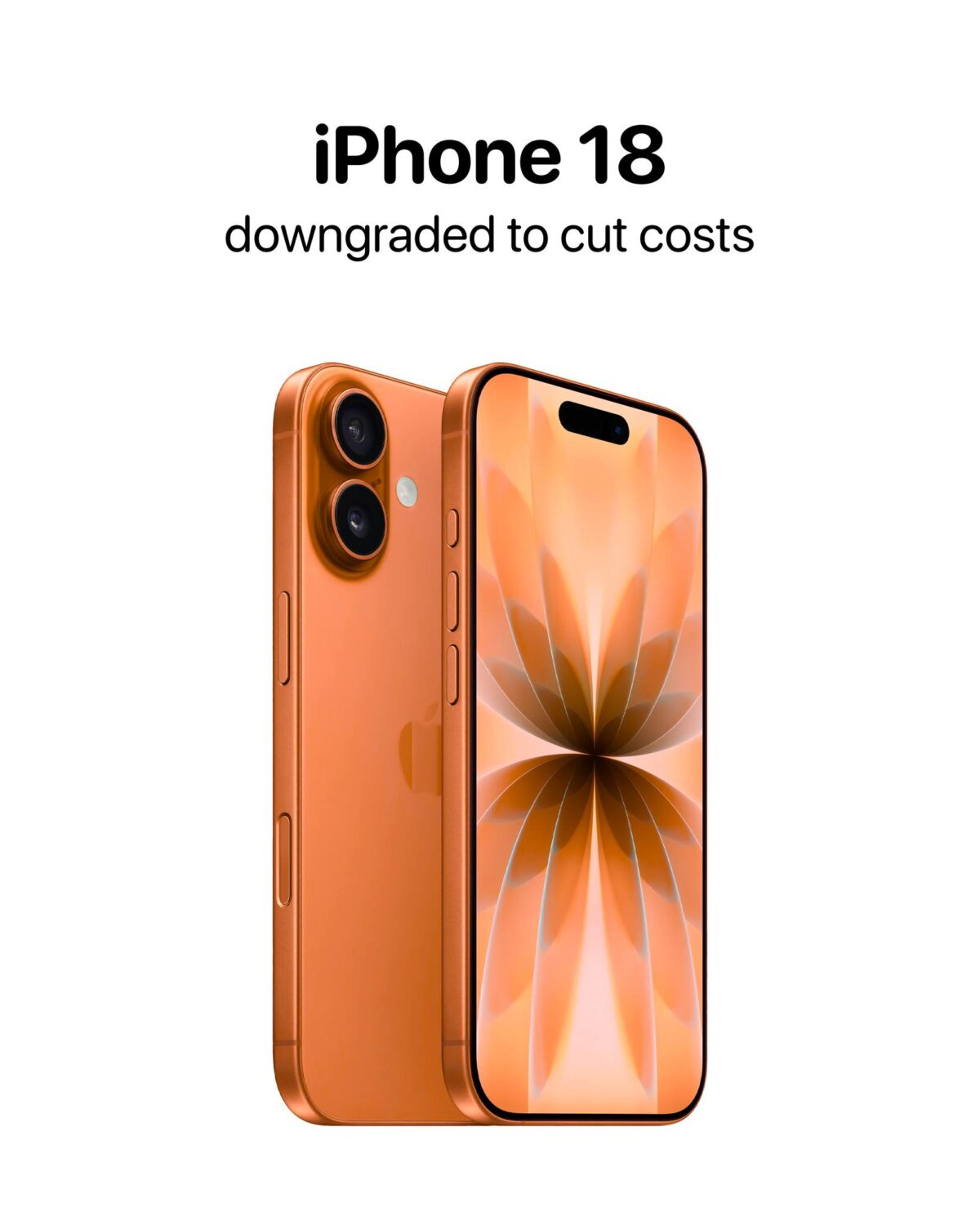 iPhone18の製造コスト削減のため一部設計か部品を見直しか