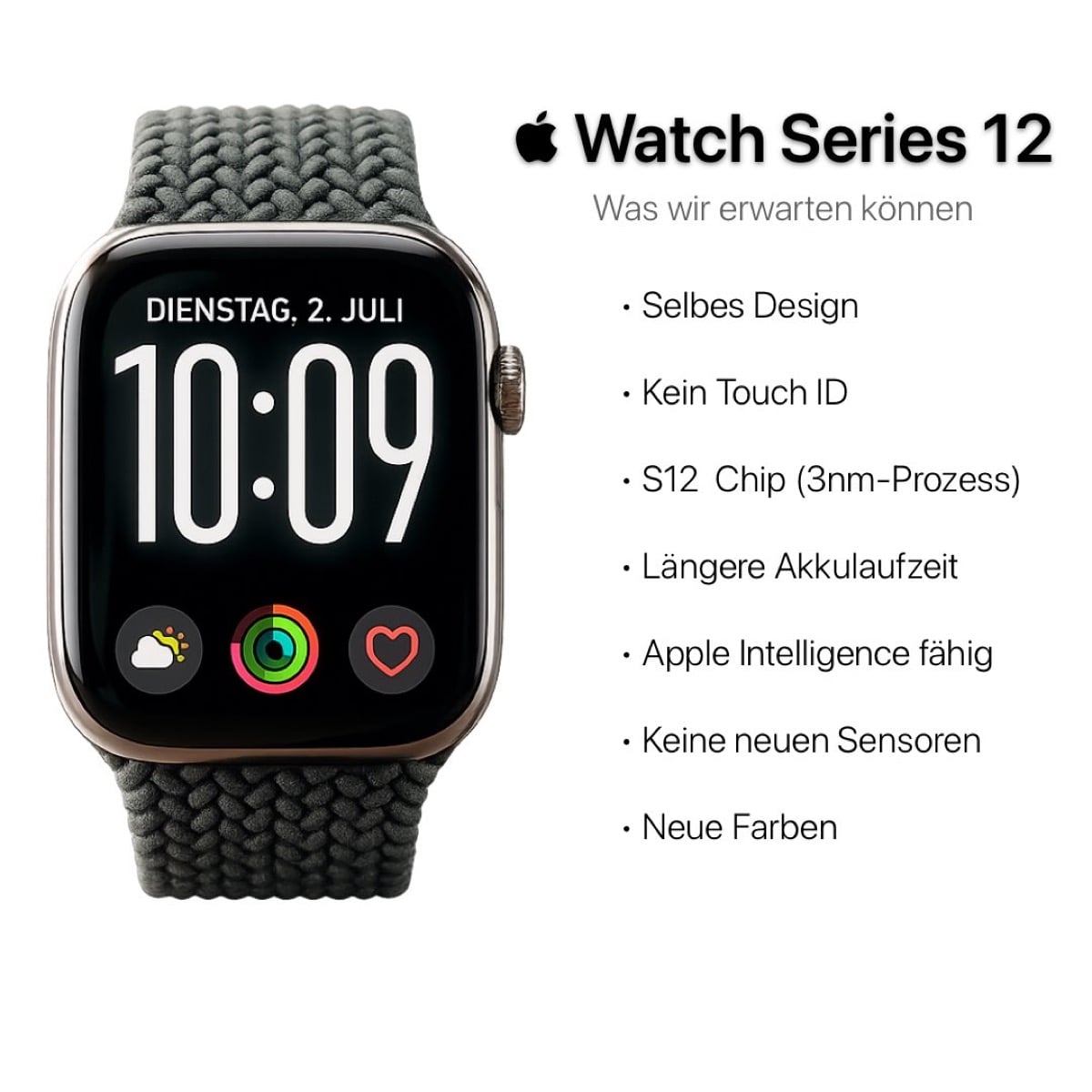 Apple Watch Series 12の改良点に関する噂まとめ