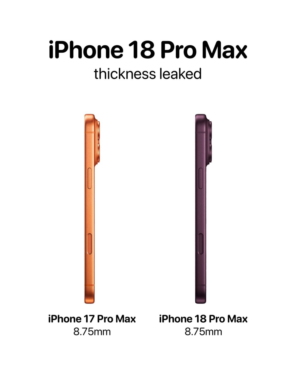 iPhone18 Proの本体厚は17 Proと同じか〜ケース互換性に期待