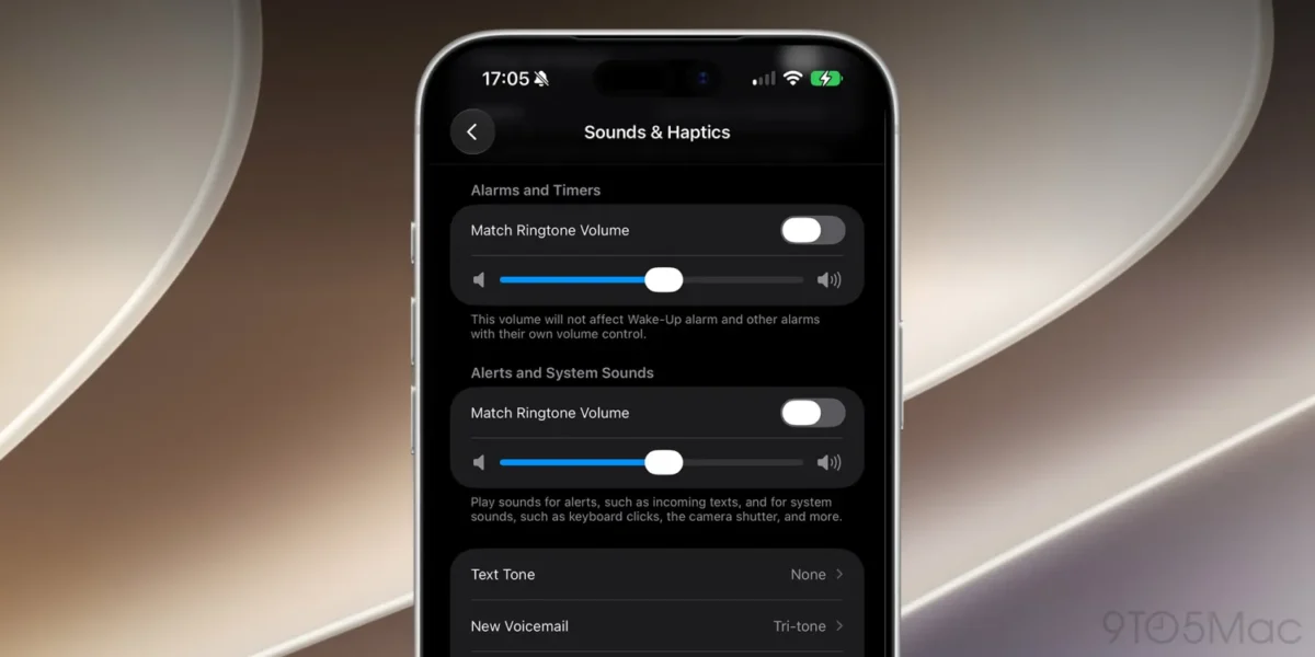 iOS27ではアラーム・通知音・システムサウンドの音量が個別調整可能に