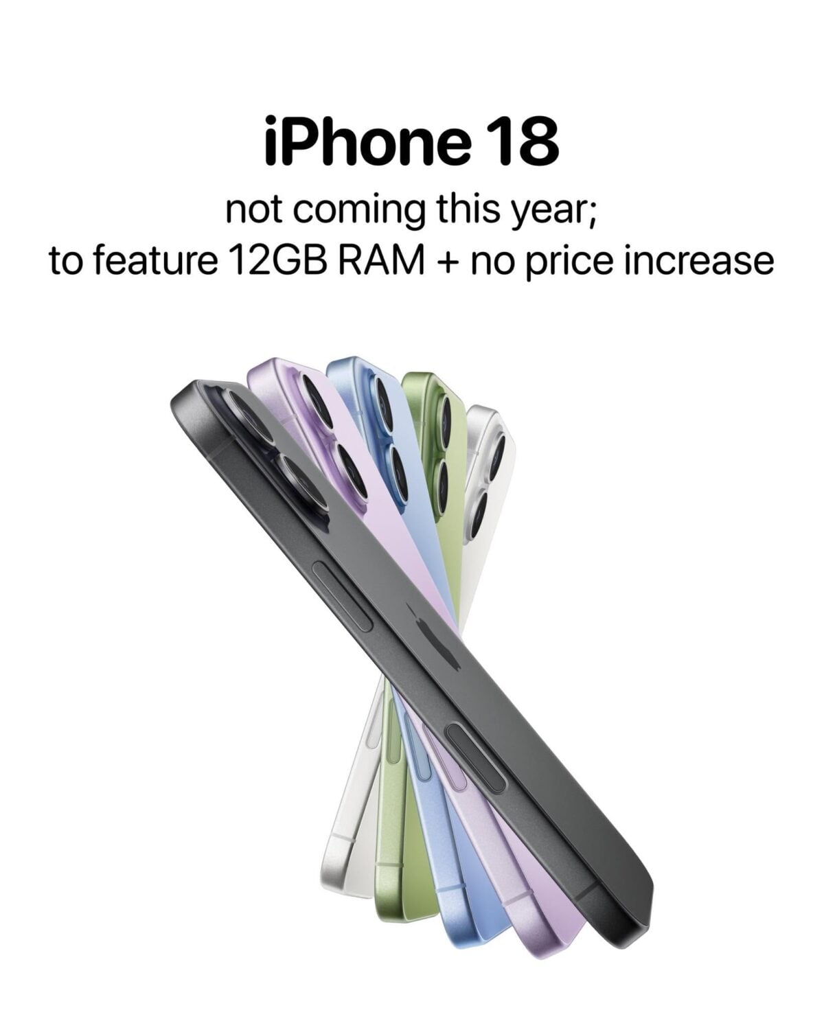iPhone18が12GBメモリ搭載の可能性高まる〜Siri AIのフル機能対応か？