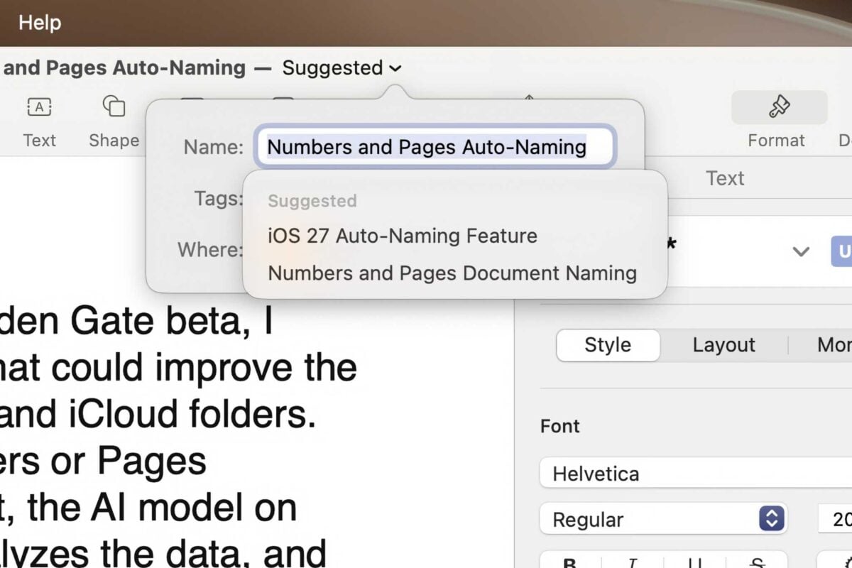Macworld macOS27 ファイル名自動提案