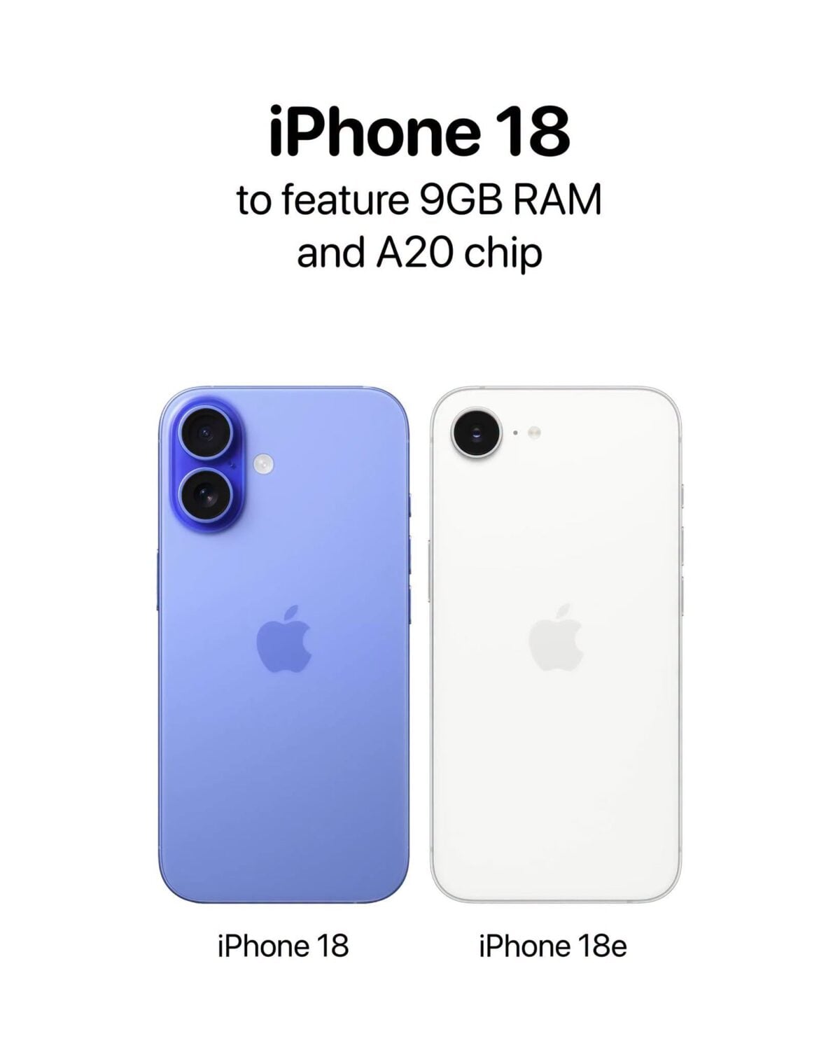 iPhone18と18eのメモリ容量は9GB？DRAM不足解消と値下げは将来も期待薄