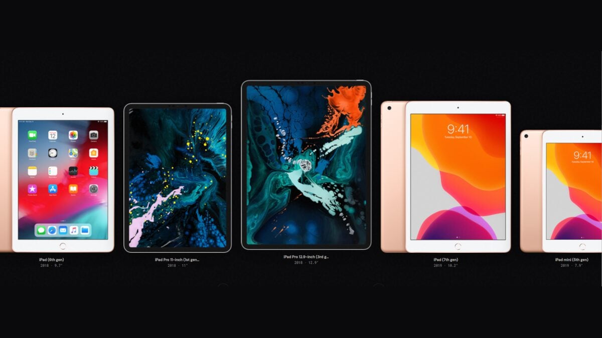 歴代iPadを比較できるインタラクティブサイト公開