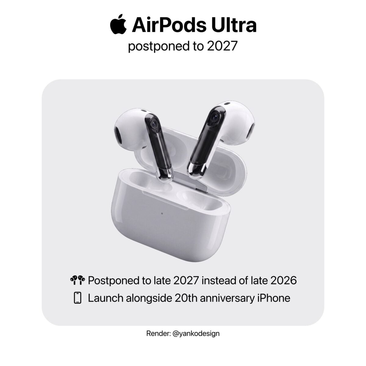 AirPods Ultraの開発中止説と継続説が浮上