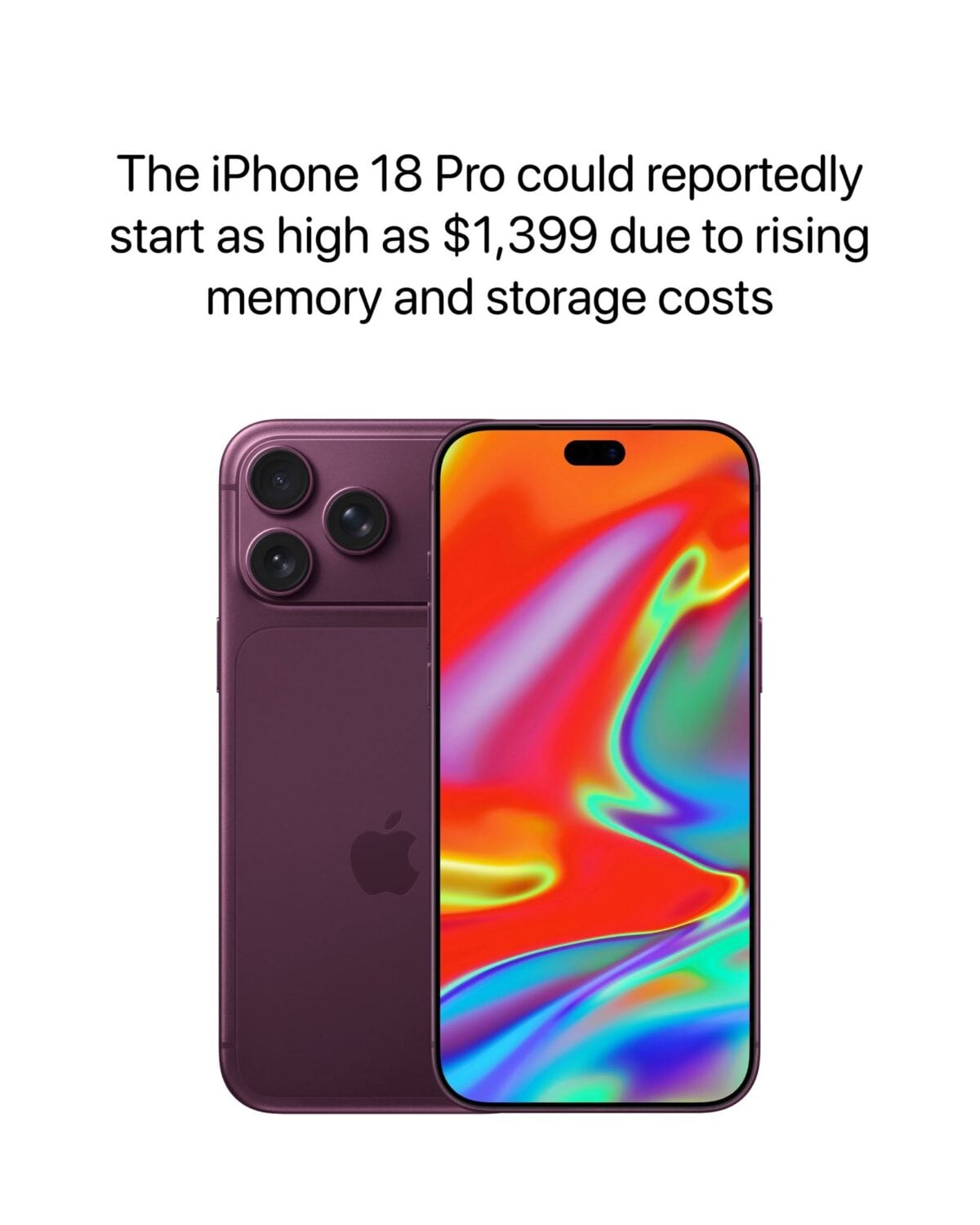 iphone18 pro cost AH