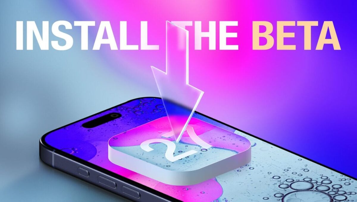 iOS27のベータ版のインストールを想起させる画像