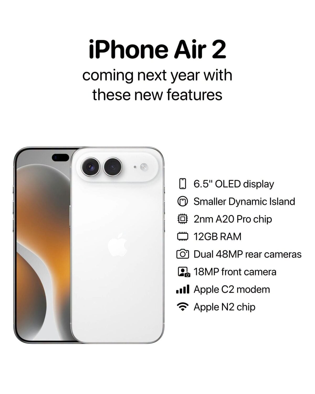 iPhone Air 2の予想仕様が判明〜5つの改良点に新情報はあるのか