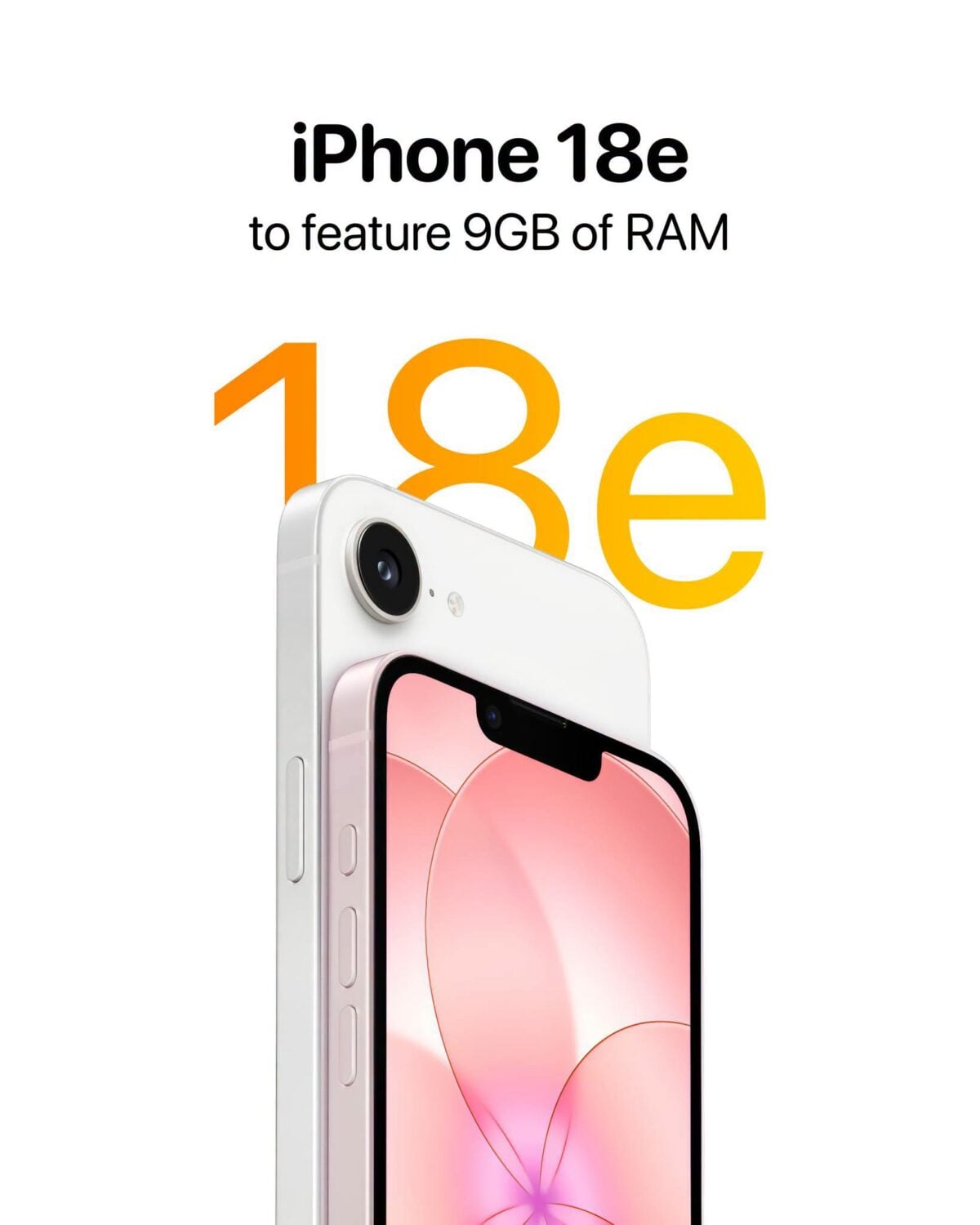 iPhone18eのメモリ容量が9GBに増加？iPhone18はどうなる