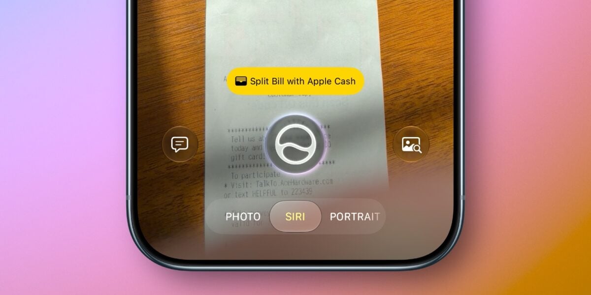 Apple Cashを活用した「割り勘」機能