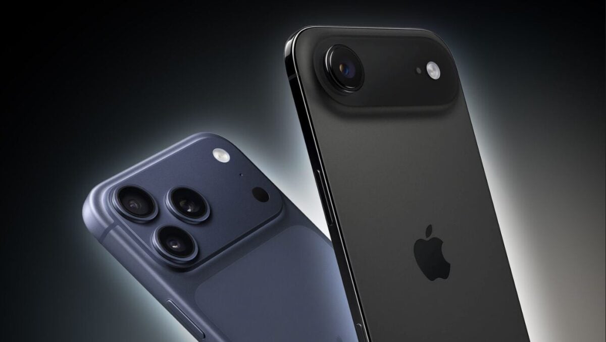 iPhoneが2つ並んでいる画像