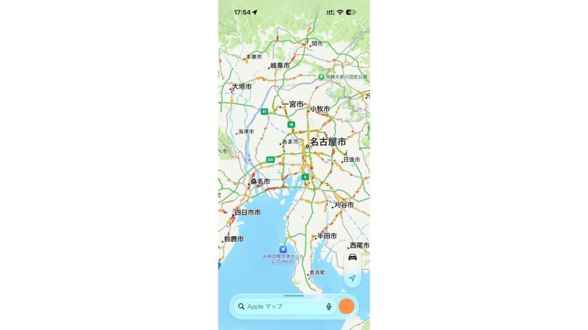 Apple Map のスクリーンショット