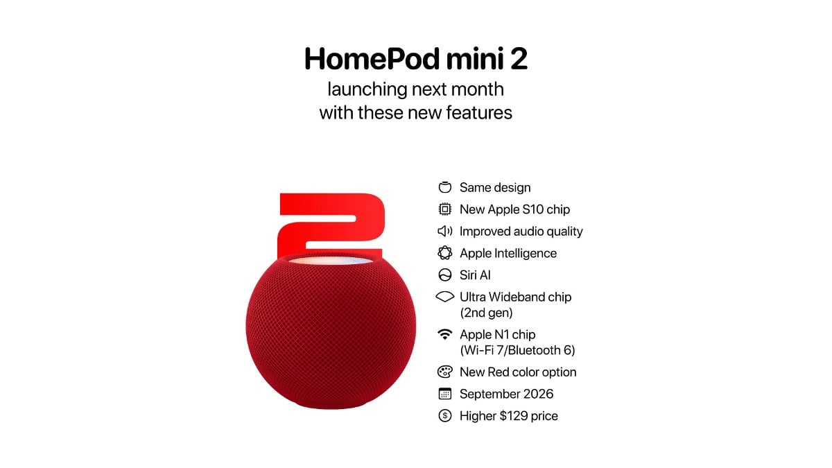 HomePod mini 2の新色など〜macOS 26.7 RCに多数の未発表製品