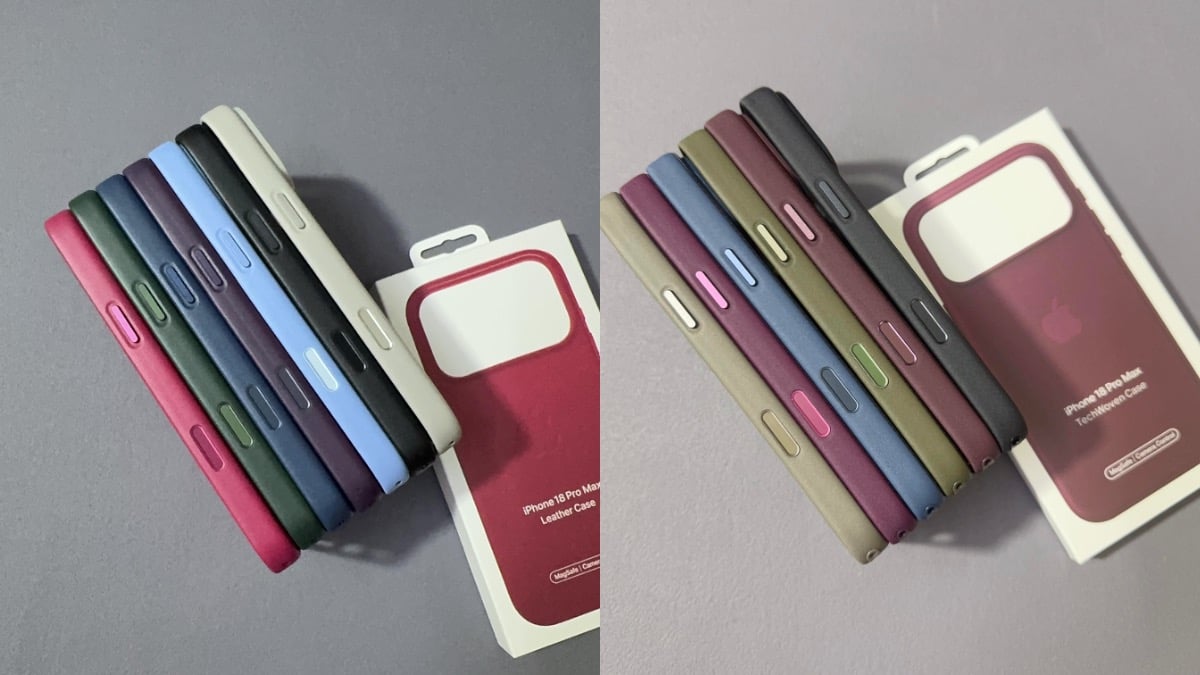 iPhone18 Pro向けテックウーブンとレザーケース画像が投稿〜フェイク品か