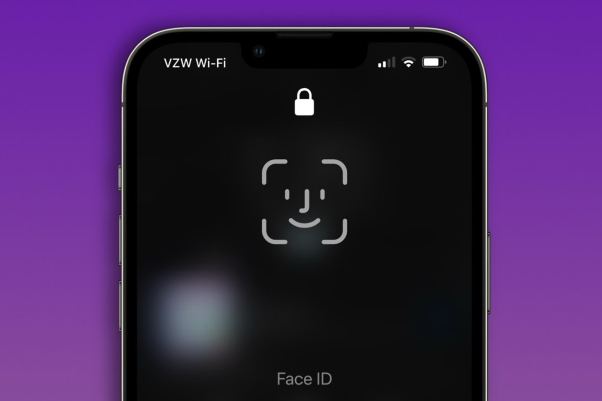 iPhoneのFace IDの認証画面